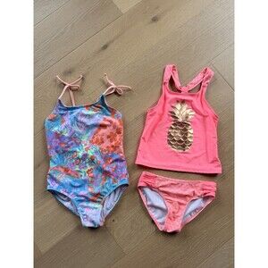 Cat & Jack 1pc/2pcs Swimsuits Girls Size S (6/6x) & M (7/8)